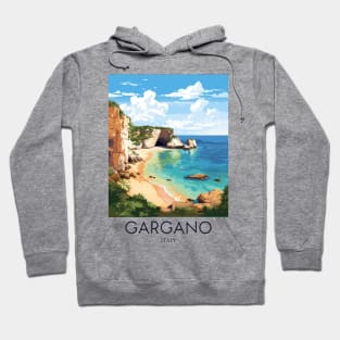 A Pop Art Travel Print of Gargano - Italy Hoodie